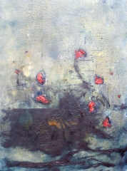 yves juhel,art,peinture,peintre,rétrospective,2000,2001,huile,toile,bouquet
